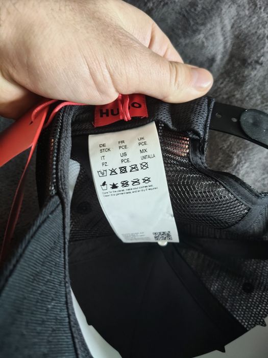 Hugo Marsel trucker șapcă neagra unisex cu logo brodat OS noua originala