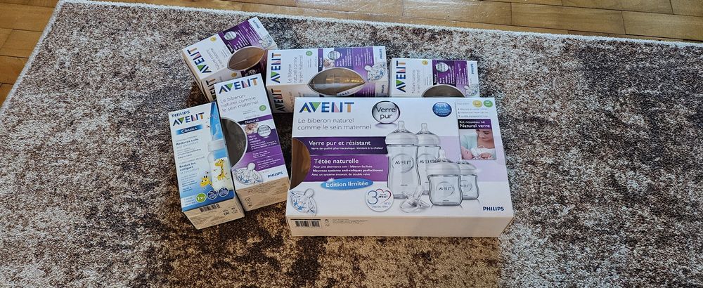 Sterilizator electric cu aburi 3-în-1 Philips Avent – Stare foarte bună  + Set Biberoane Sticlă Philips Avent Natural - Noi/Nefolosite (Incomplet)