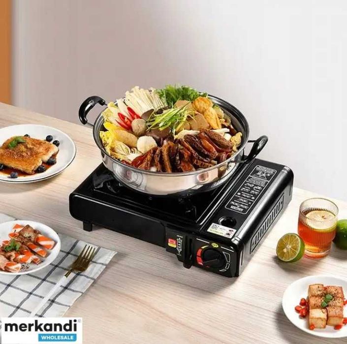 ГАЗОВАЯ ПЛИТА В ЧЕРНОМ ЦВЕТЕ-34 см Для пикника Доставка бесплатно