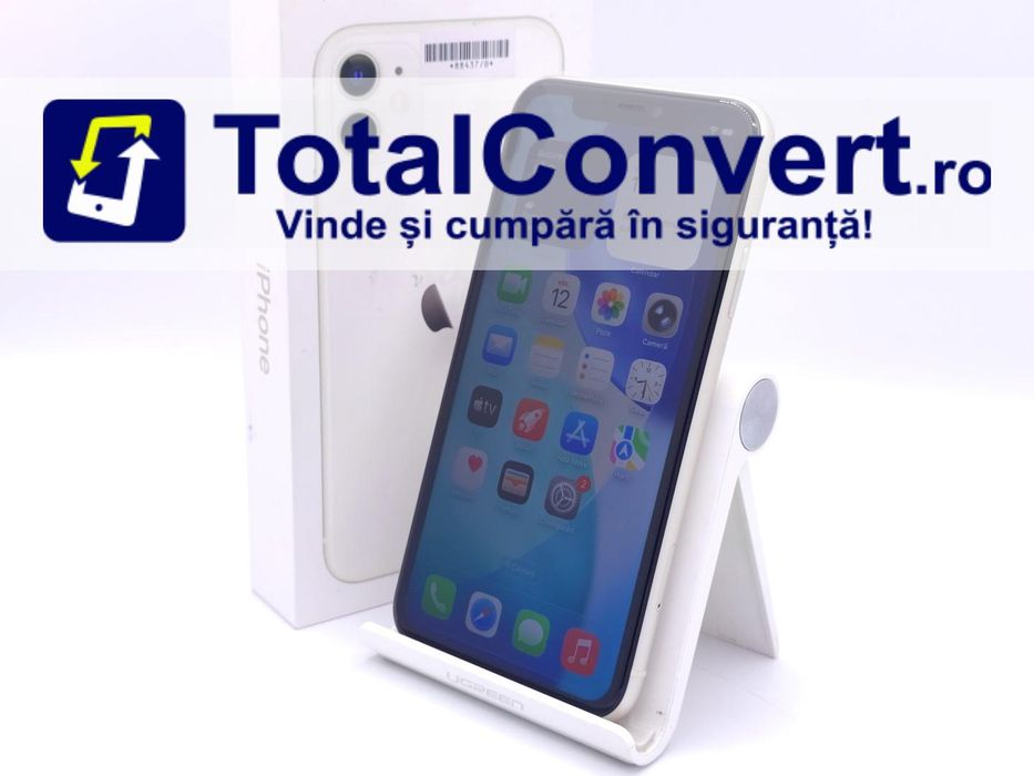 Apple iPhone 11 64GB White 4GB Single SIM, Garantie 24 luni | #D88437