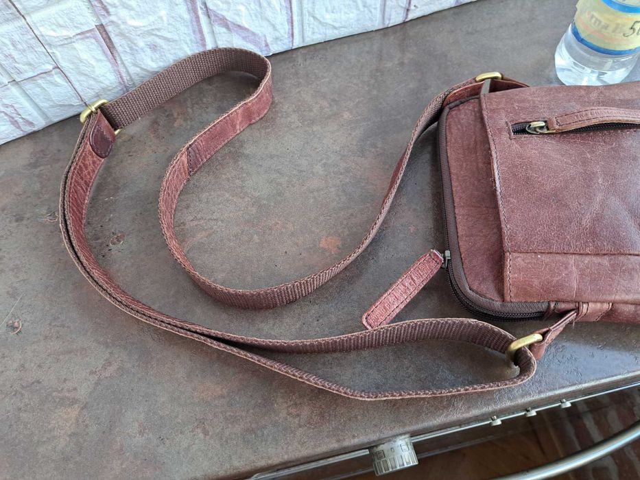 Мъжка чанта,малка кожена чантичка-естествена кожа