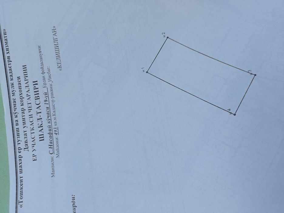 Yakkasaroyda 10 sotih.salamatinada.fasadi 32 metr