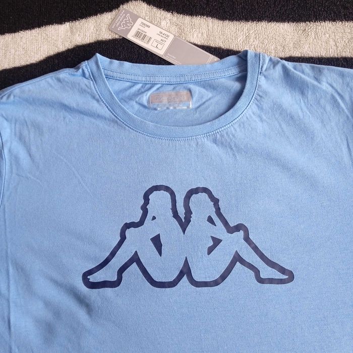 НАМАЛЕНА! НОВА С ЕТИКЕТ KAPPA L оригинална тениска Капа Light Sky Blue T-Shirt