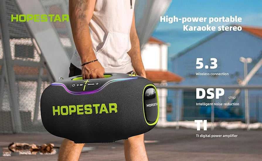 Boxa Portabila Hopestar A80 Baterie 30000 mAh+Microfon-NOUA (la cutie