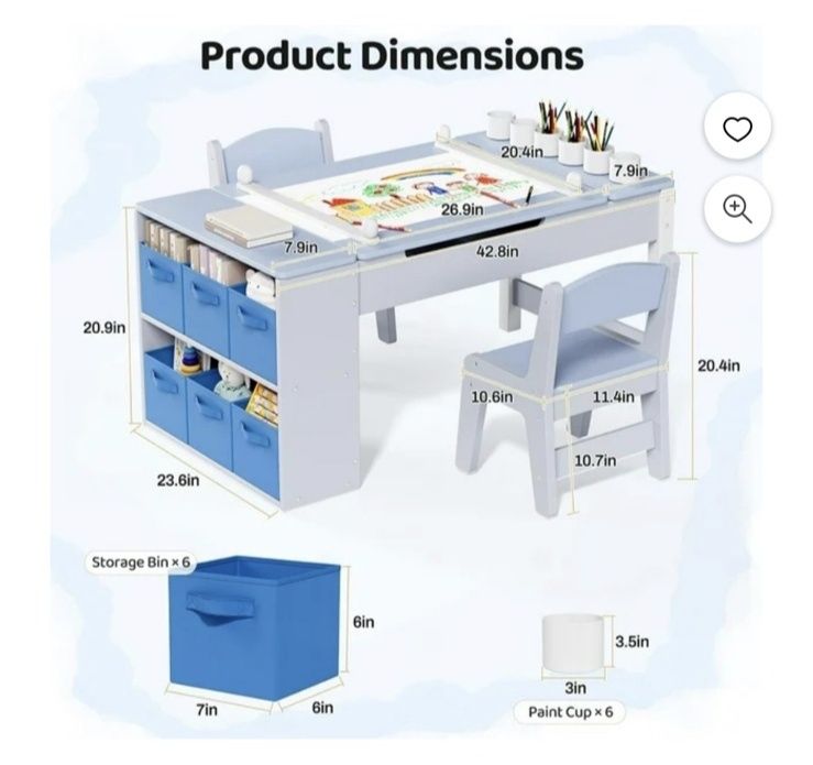 Монтесори детска масичка