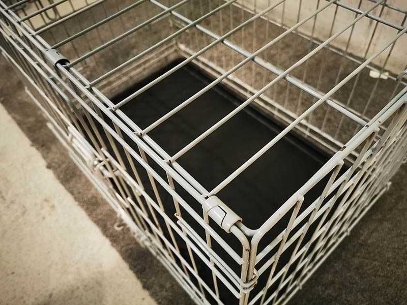 метална сгъваема клетка за куче 77x49x63см за транспорт и стационар
