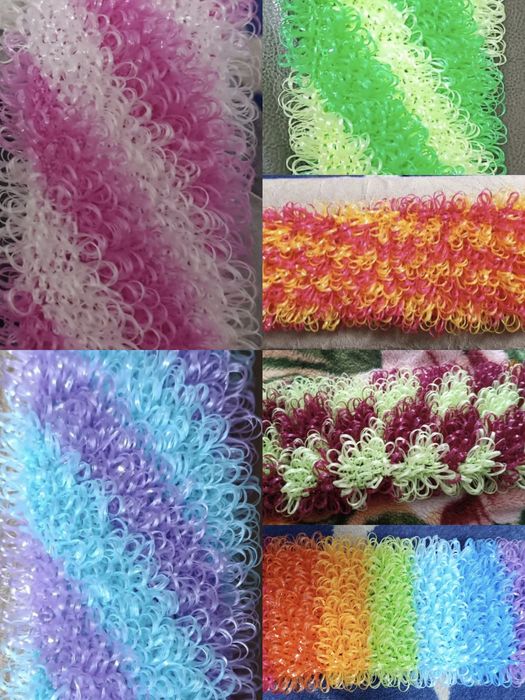 Мочалка вязанная