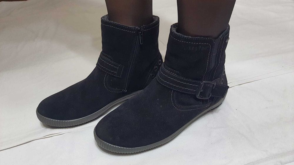 Ghete piele naturala captusite LEGERO Goretex marimea 40-40,5