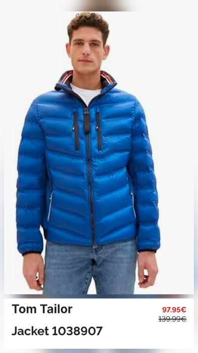 Geaca Tom Tailor albastra marimea M