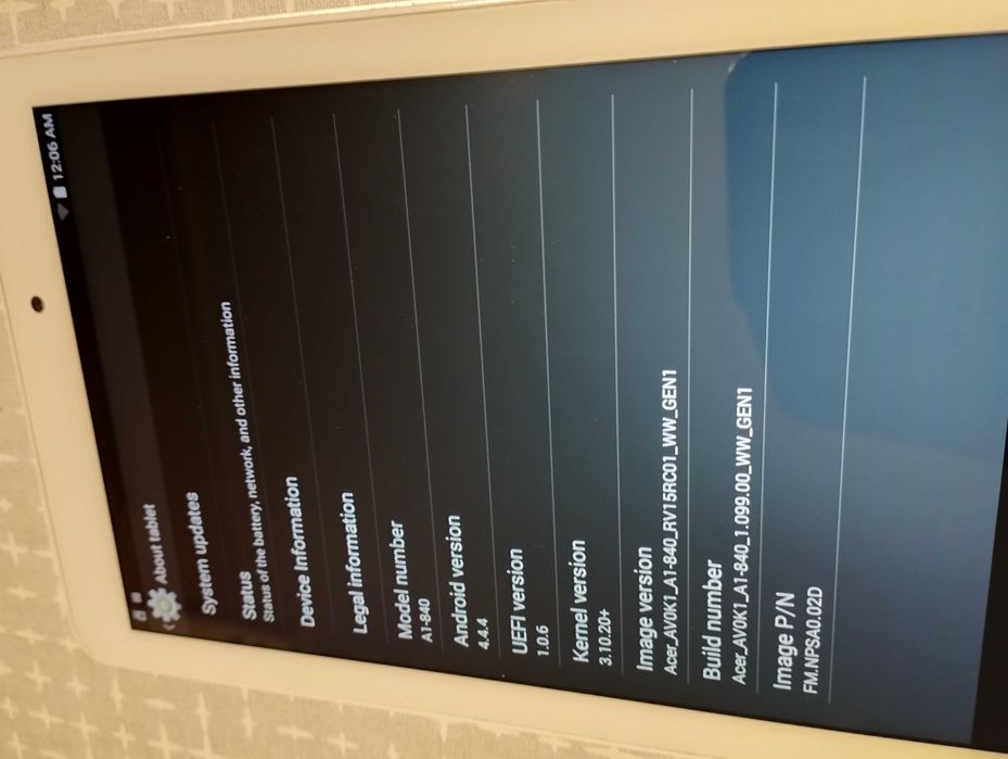 Таблет Acer Iconia A1- 840