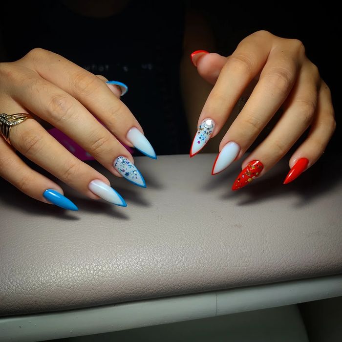 Маникюр комбинированный