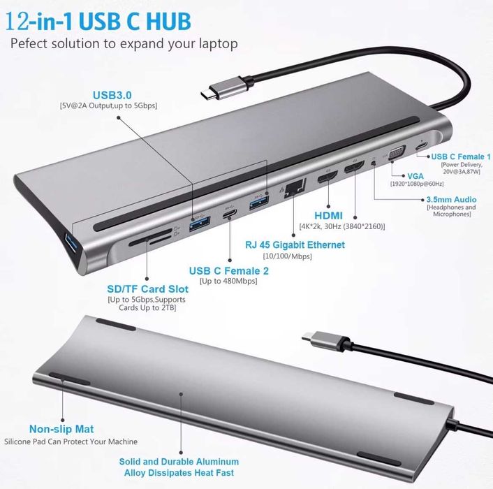 HUB 12в1 для макбука