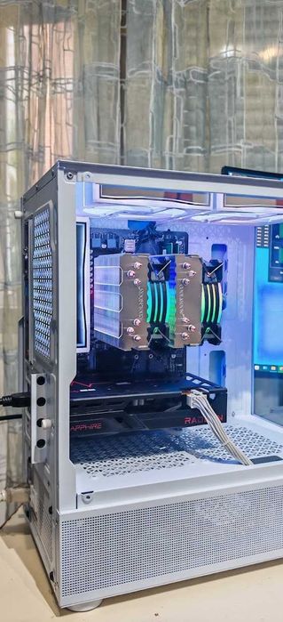 Бюджетно Геймърско PC Ryzen 5 5500/32Gb/512GB SSD+1000Gb HDD/Sapphire RX 6600/Гаранция