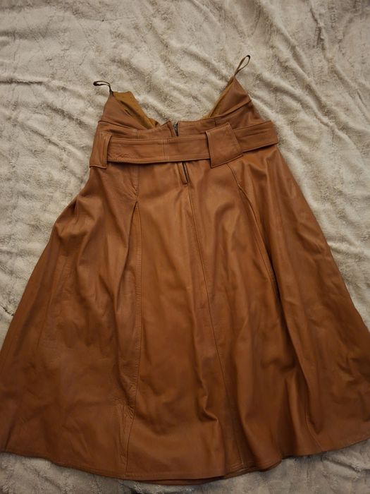 Jachetă și fustă piele vintage