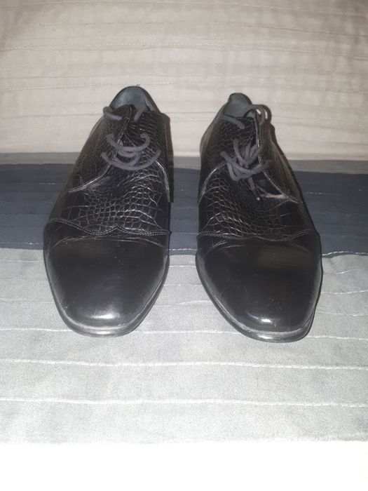 Pantofi piele Giorgio Armani, barbatesti, originali, negru, marime 41