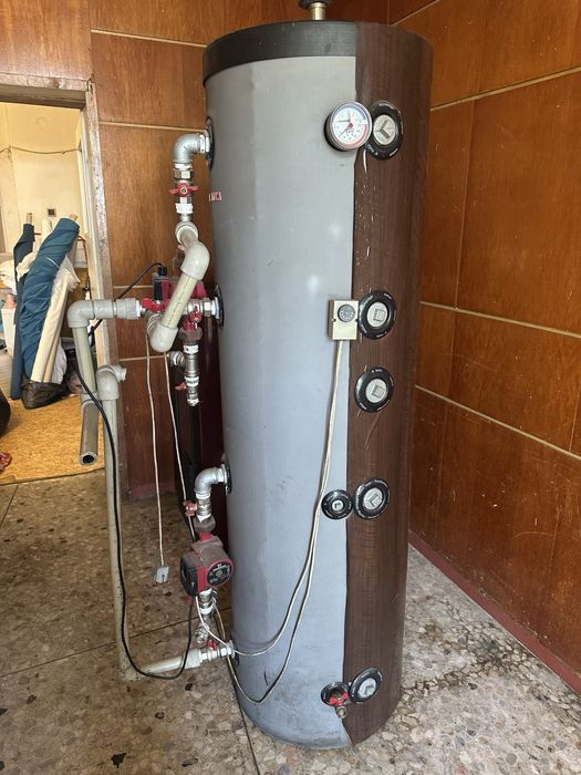 Пелетен котел 25KW комплект с буферен съд