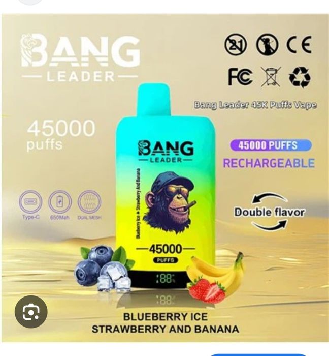 Pachet 10 Bang Leader 45.000 Puffs 2 in 1 Reîncărcabil
