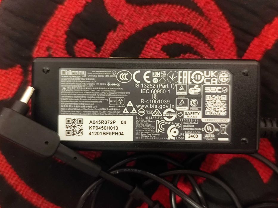 Incarcator Acer 19,5V Acer Aspire Nitro Veriton,Predator,ConceptD