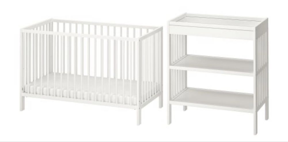 ПРОДАВАМ: IKEA GULLIVER (Легло и Маса за повиване)