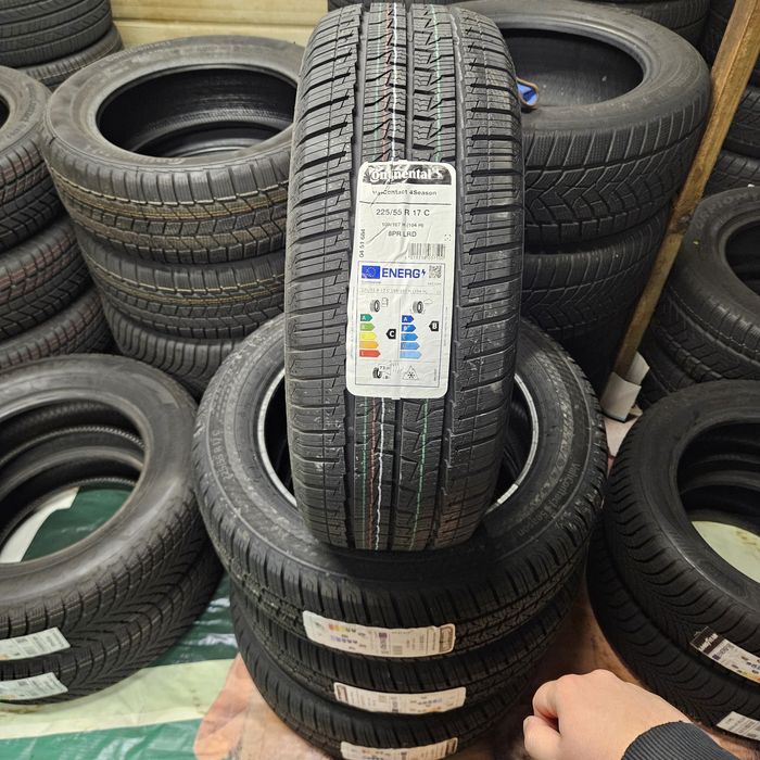 4 Нови бусови гуми 225/55R17C Continental VanCon 4Season 109H DOT4025