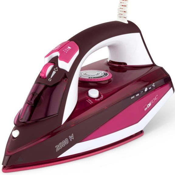 Нова парна ютия 2600W  Clatronic DB 3705 бяла/червена