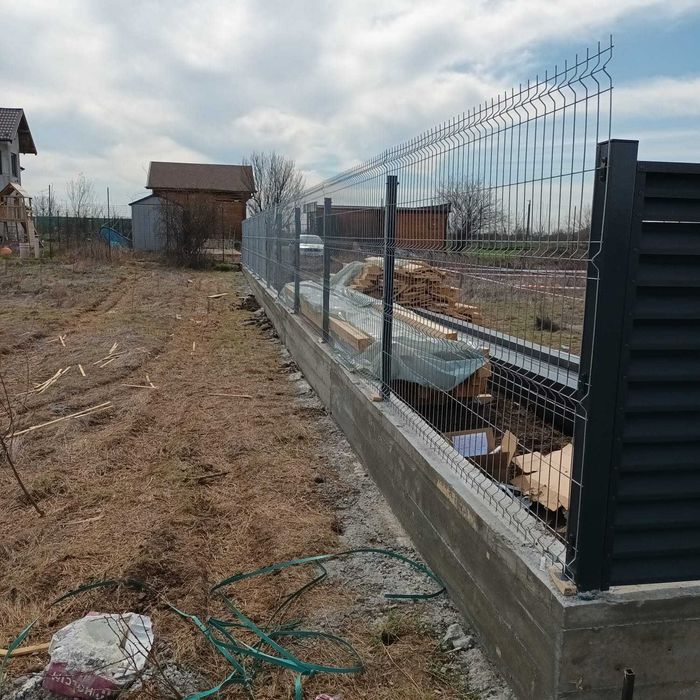 Garduri si porti stil jaluzea, sipca metalica, tabla cutata