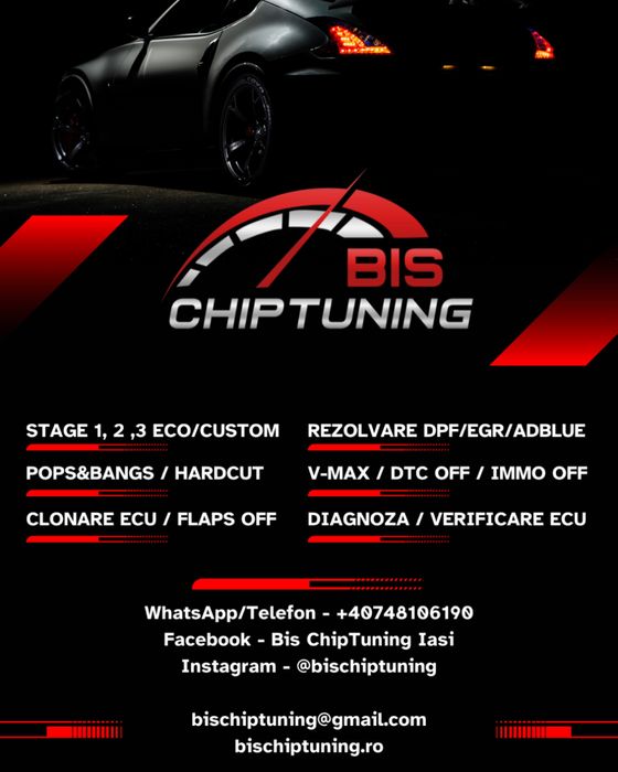 ChipTuning Stage 1 & 2 rezolvare DPF, EGR, AdBlue , Pops&Bangs Hardcut