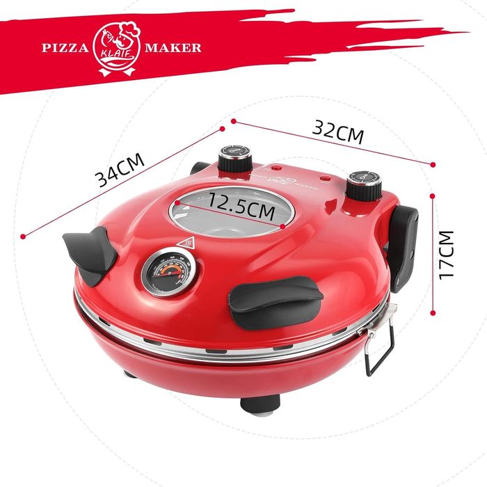 Електрическа пещ за пица 420°С с керамична плоча - чисто нова