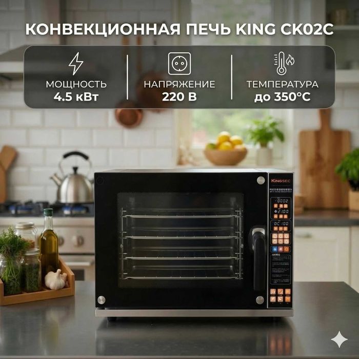 Конвекционная печь KING CK02C (4 противня)