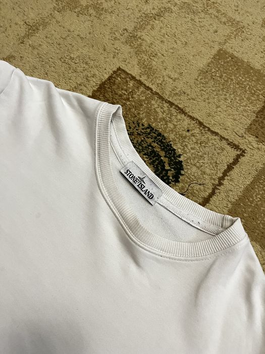 Stone island white sweatshirt