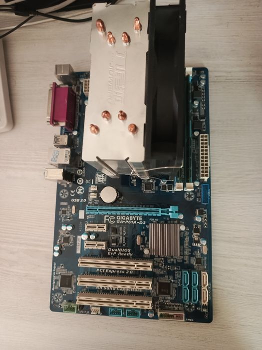 Материнская плата + Xeon E3-1230 v2 + 16 ГБ DDR3 + кулер 120 м