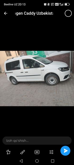 Wolsfagen caddy sotiladi