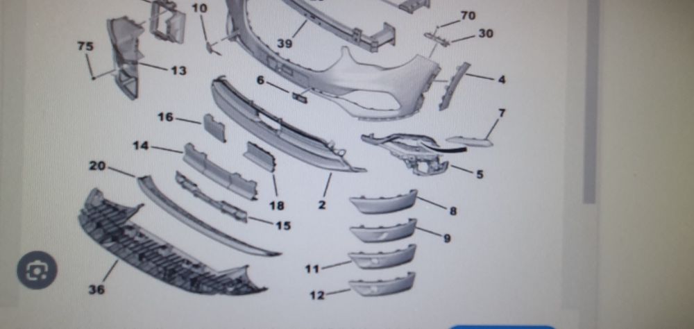Ornament bara fata Opel Grandland X, partea stg YP00040280