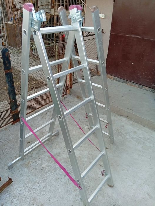 Scara combinata din Aluminiu 3 x 6 trepte