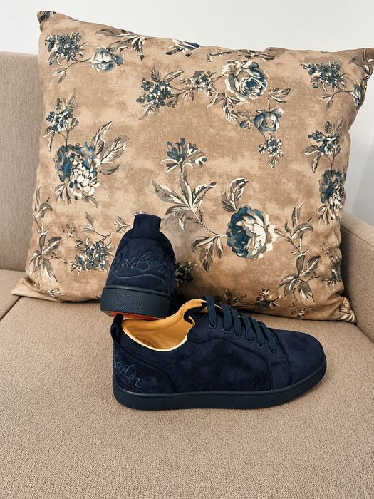 Adidasi Christian Louboutin Low Blue Edition