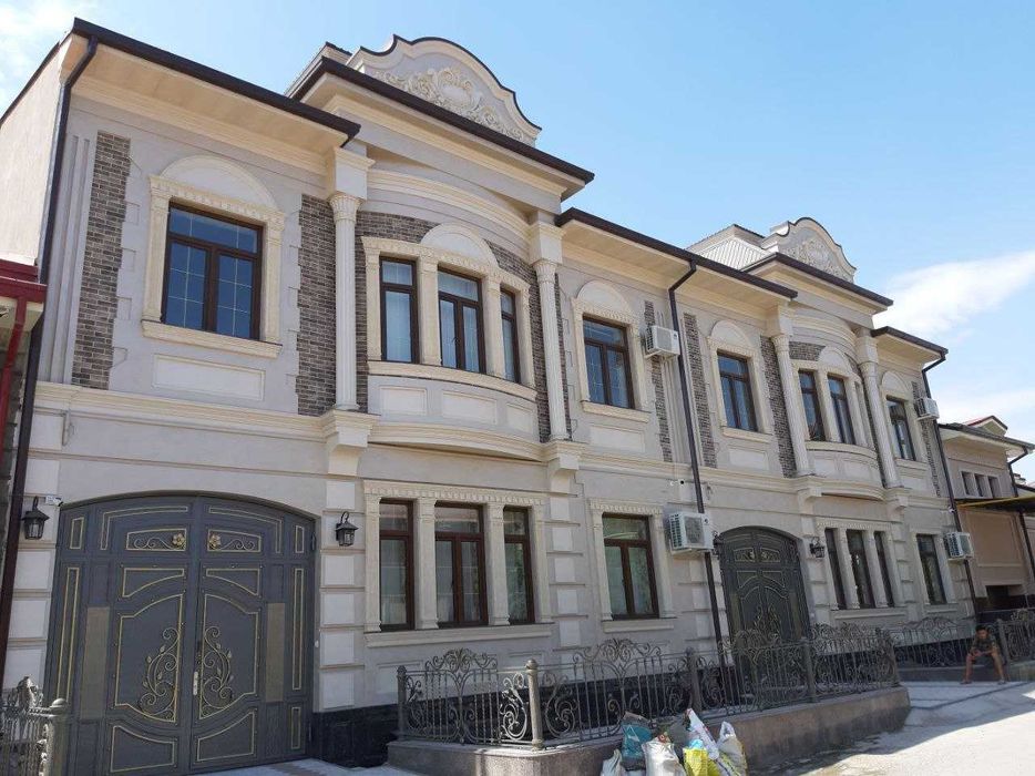 Фасад дома здания травертин | Uy Fasad travertin  | алюкабонд монтаж