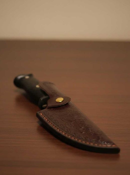 Кания за нож от кожа