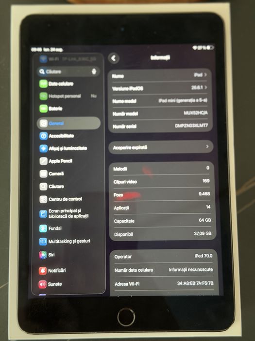 Ipad Mini 5 64GB Wifi + Cellular
