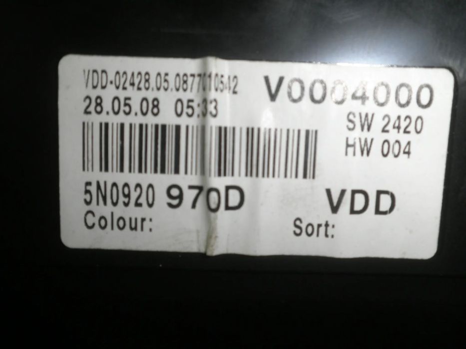 Ceasuri bord VW Tiguan 5N 2.0 TDI 5N0920970D