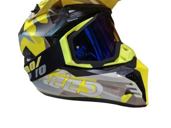 Каска Крос Мотор/Скутер/Бъги/Вело/АТВ очила 100%-195-1