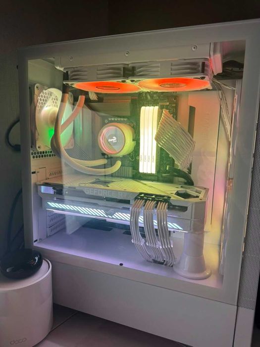 Премиум FULL WHITE игровой сетап под ключ: RTX 3080 ROG Strix