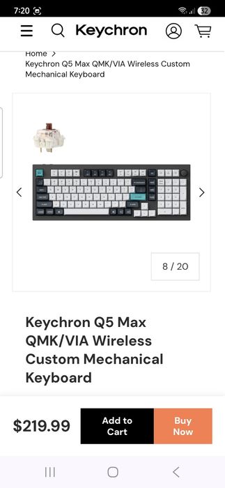 Tastatura Premium  mecanica wireless Keychron Q5 Max