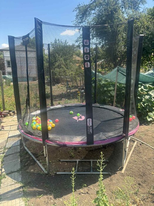 Детски розов батут THUNDER