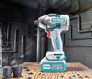 Акумулаторен ударен безчетков гайковерт 1/2" 20V 500Nm 2х4Ah TOTAL INDUSTRIAL