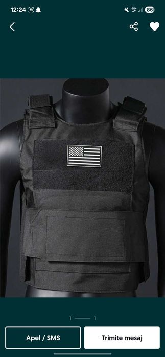 Vesta tactica culoare negru