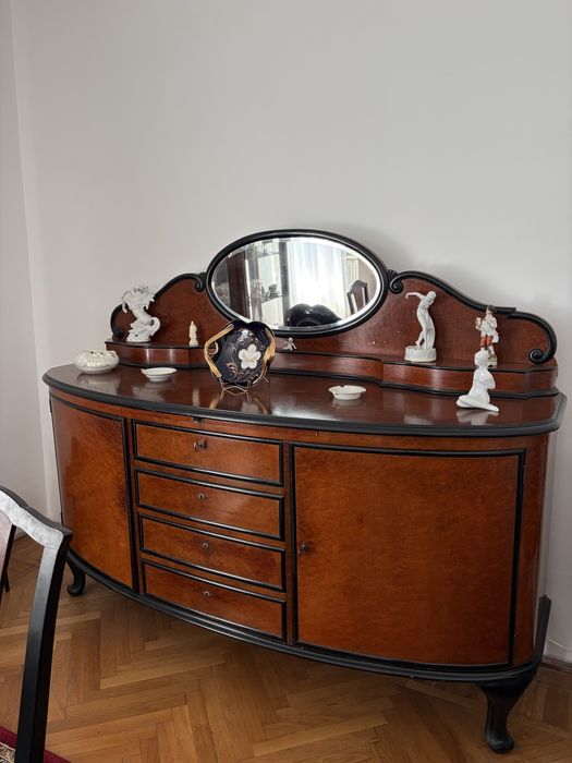 Sufragerie completa Art Deco/ Biedermeier - Lemn masiv cu furnir