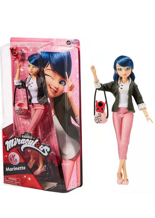 Papusa Miraculous Marinette, THK, Roz, 30 cm