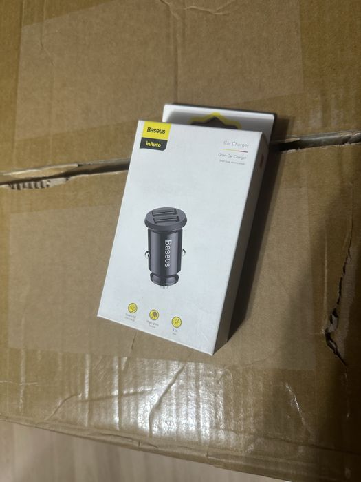încărcător auto Baseus Grain Car Charger (Dual USB, 3.1A)