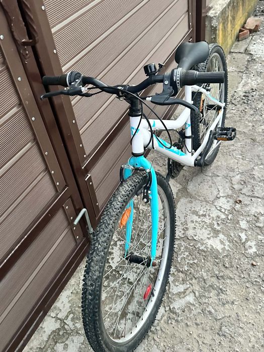 Bicicleta damă MTB Toplife albă cu albastru 26 inch”