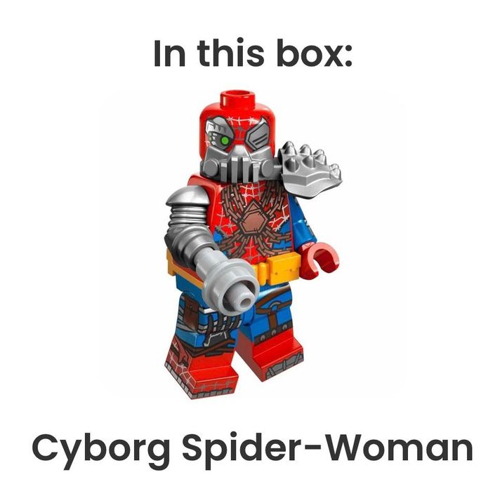 LEGI minifigurina Spiderman Across The Spiderverse Cyborg Spider-Woman